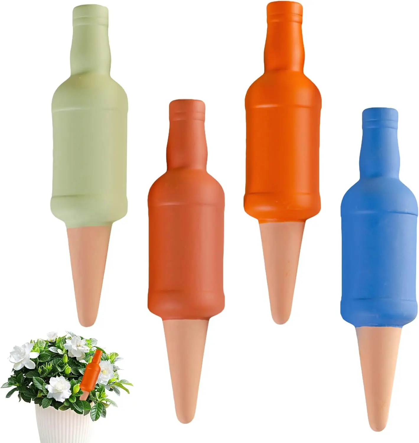 Aiguilles d'arrosage automatique pour bouteilles de vin |   Pots de fleurs d'intérieur idéaux pour le jardin, la cour, les allées, la maison, le bureau, les voyages et les accessoires de vacances