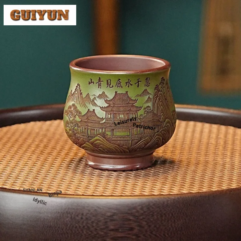 Yixing – tasse à thé en argile violette de 160ml, bol à thé traditionnel, tasse mignonne, tasse personnelle de dégustation du thé, tasses principales Jianzhan, service à thé chinois