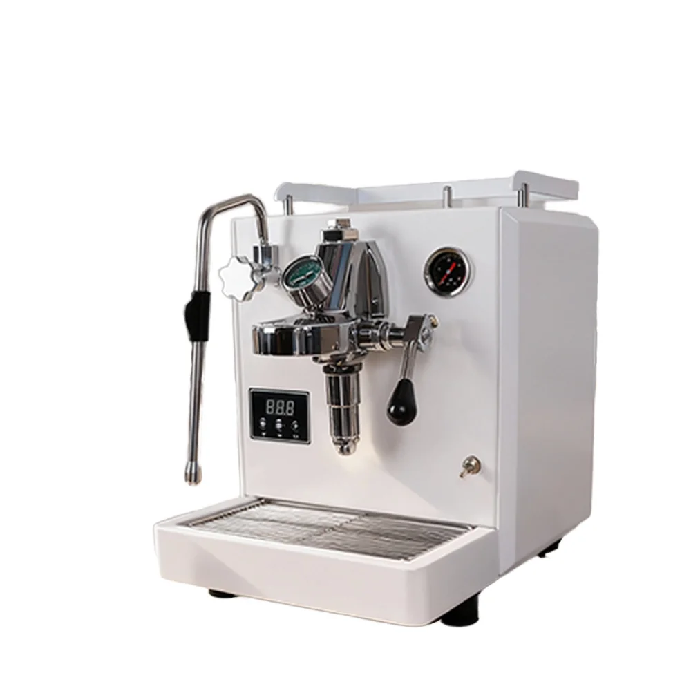 Single Group Stainless Steel Semi-Automatic Espresso Machine with Brew System for RV/Car Use Spanish Language Support
