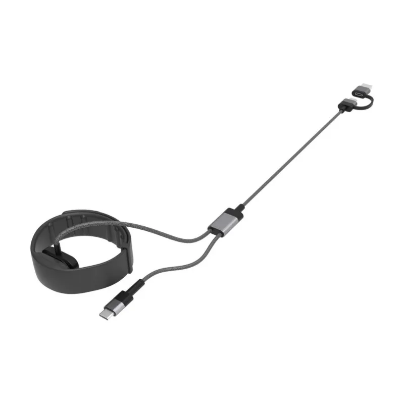 [B24B!】 For Rayban AI Smart Glasses And Wristband Compatible 2-In-1 Charging Cable- Type-C,Braided Design