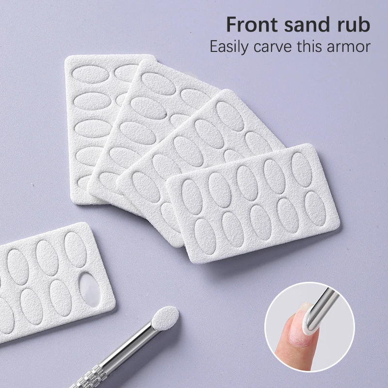 Mini Nail File with Adhesive Disposable Nail Equipment Accessories 100/180 Grit Nail Sanding Tablet Cuticle Pusher Manicure Tool