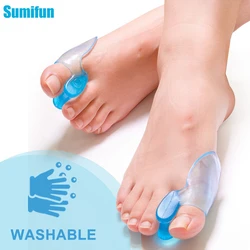 1 Pair Silicone Finger Toe Separator Bunion Corrector Hallux Valgus Corrector Toe Straighteners Foot Care Tool For Women Men