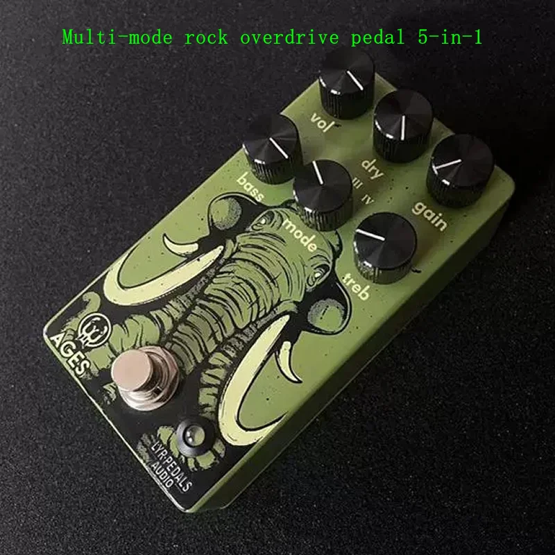 Multi-mode rock overdrive pedal 5-in-1, guitar effects