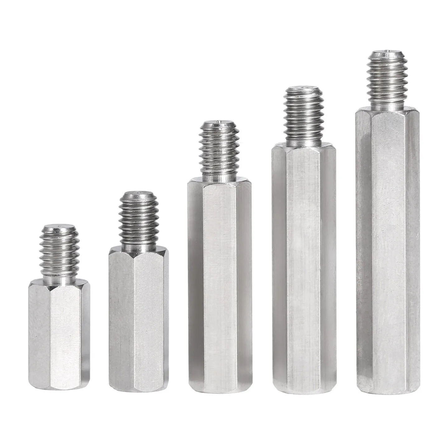 M3 M4 M5 M6 M8 M10 303 Stainless Steel Hex Standoff Male To Female Standoff Spacer Screw Column Pillars Spacers Bolt PCB Support