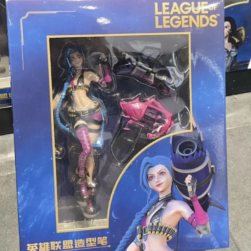 22cm Anime League Of Legends Figurine Luxanna Crownguard Lux Kaisa Jinx Action Figure Tiktok Hot Halloween Chrismas Gift