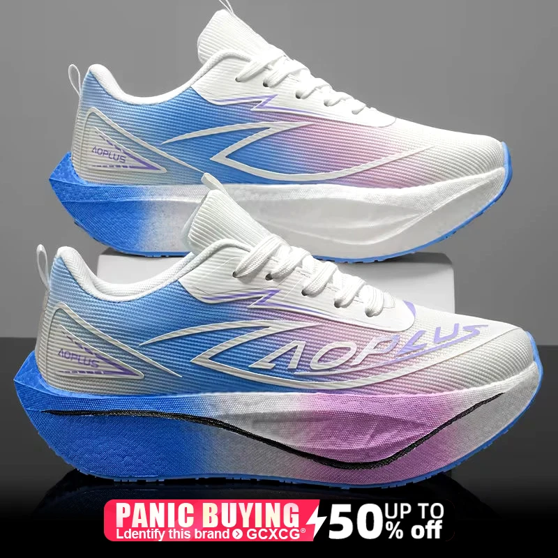 

Running Shoes Carbon Board Speciality Marathon Men Sports Breathable Lightweight Women's Comfortable Nonskid Sneakers