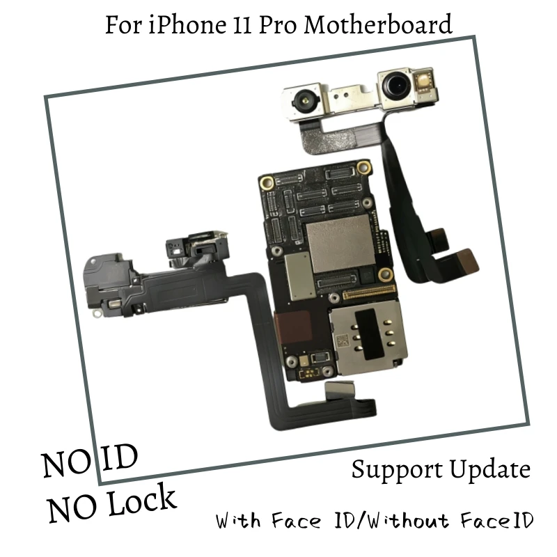 Unlocked Authentic For iPhone 11 Pro Max Motherboard with Face ID