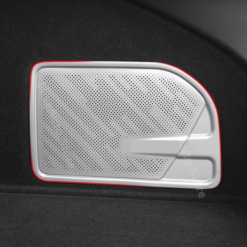 

For Zeekr 001 2022 2023 Car Trunk Horn Cover Modified Stainless Steel Trunk Audio Protection Cover Automotive Accessories