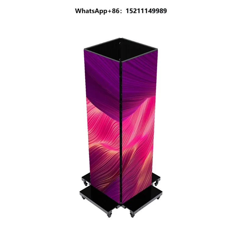 Ultra Slim Double Sides CJ Foldable GOB P1.8 P2.5 Indoor  Poster Screen Digital Display Banner Portable Video Wall