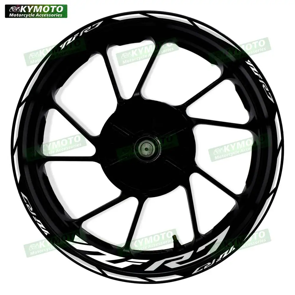For Yamaha YZFR7 YZF R7 motorcycle accessories 17 inch front and rear wheel stickers fairing rim reflective decals decoration
