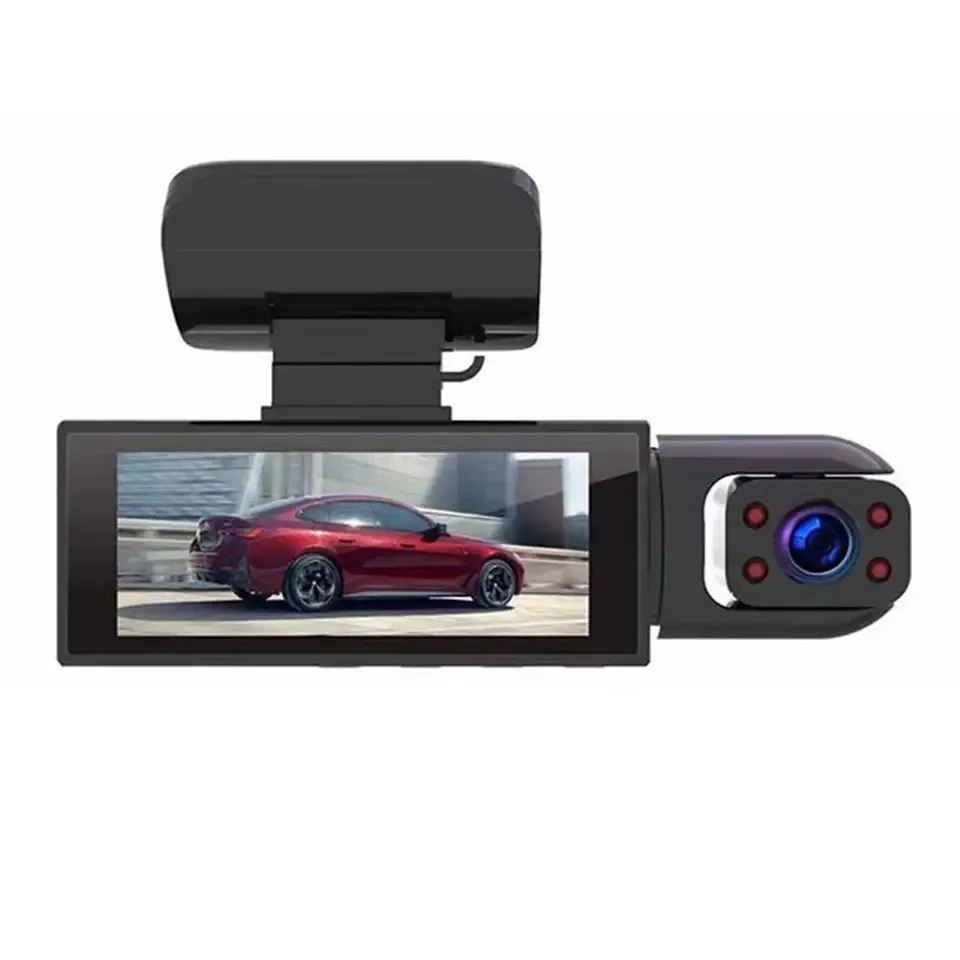 High-definition night vision front and rear dual dual camera car drive recorder