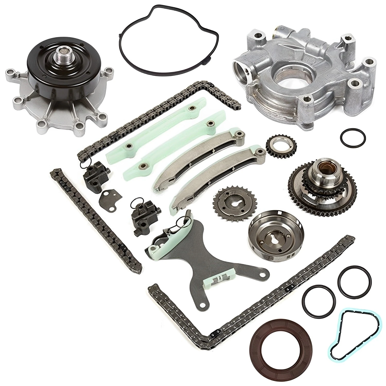 

1set Timing Chain Kit With Water Pump Oil Pump 68003352AA 53021965AA For 07-13 Dodge Jeep Ram 4.7L V8 Autom Parts