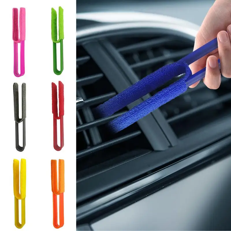 

Car Air Conditioning Vent Cleaning Brush Car Interior Cleaning Accessories Auto Air Outlet Dash Cleaning Brush For Dust Removal