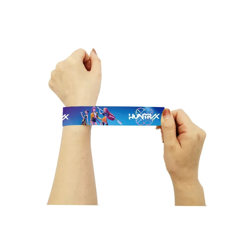 12/24/36/48 pièces K-POP chasseurs de démons Bracelets à gifle cadeaux de fête d'anniversaire sac cadeau remplisseurs de bas de noël pour enfants Bracelet à pression