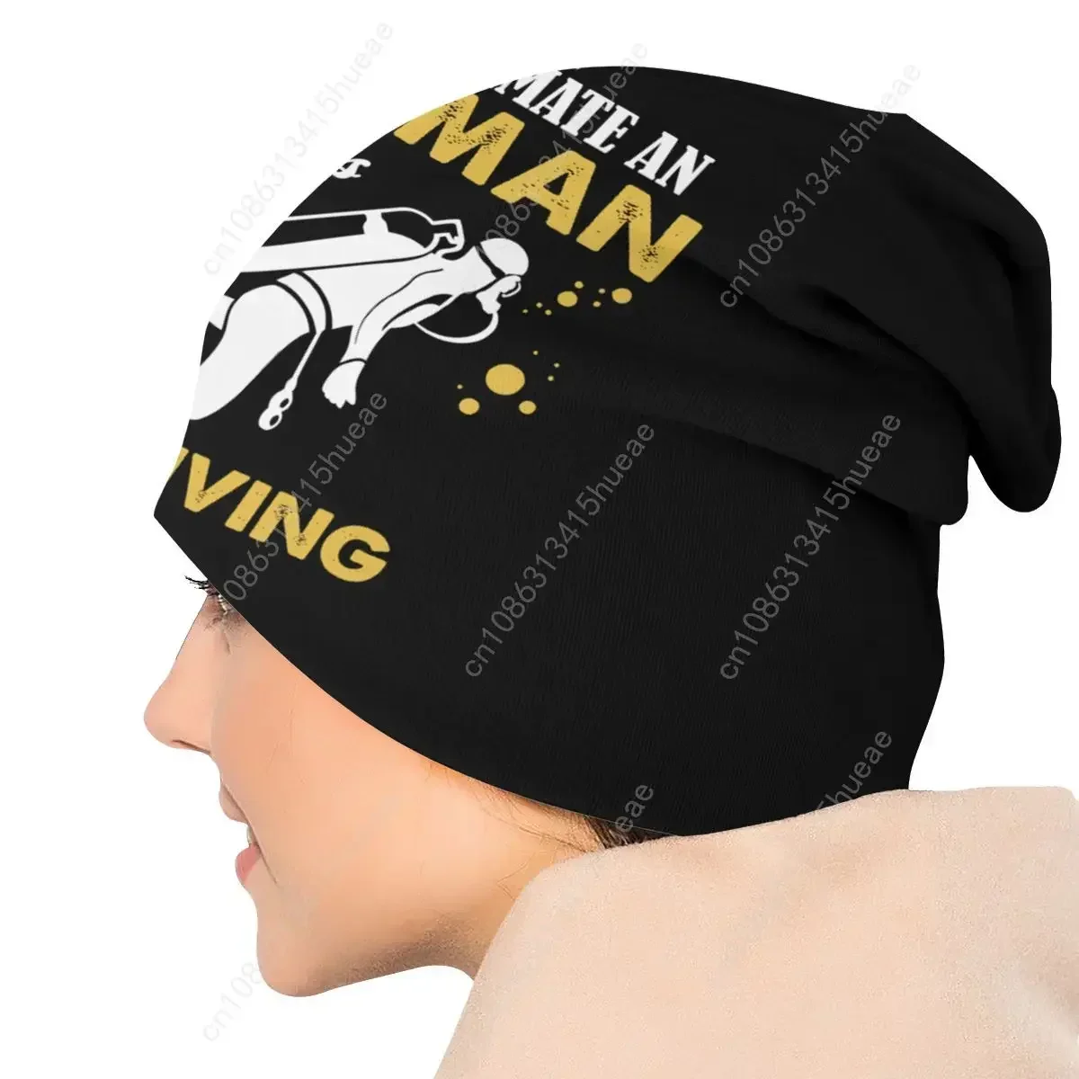 بونيه الشتاء الدافئة محبوك قبعة يحب الغوص بيني قبعات الكبار الغوص إقتباس المحملة لمحبي غواص قبعات صغيرة قبعة تزلج في الهواء الطلق