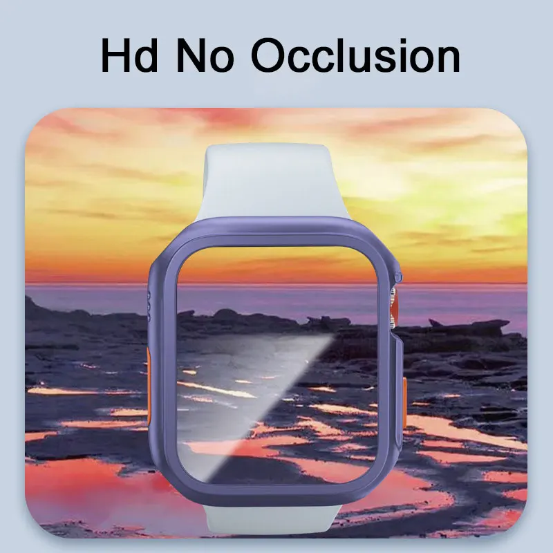 Custodia durevole per Apple Watch Cover 40mm 41mm 44mm 45mm TPU flessibile morbido antiurto senza cornice dello schermo serie iWatch 9/8/7/6/5/4/SE