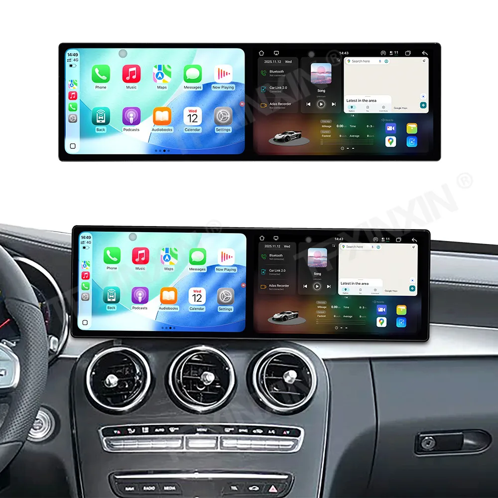 

Автомобильные аксессуары, радио для Benz C GLC W205 2020-2021, Android, GPS-навигация, мультимедийный стереоприемник, головное устройство, автономный