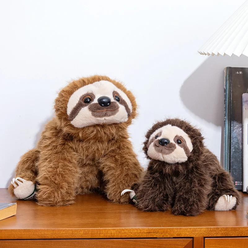 18/30/45cm Lovely Lying Sloth Plush Toys Lifelike Sloth Plush Dolls Cute Sloth Doll Pillow for Children Girls Xmas Birthday Gift