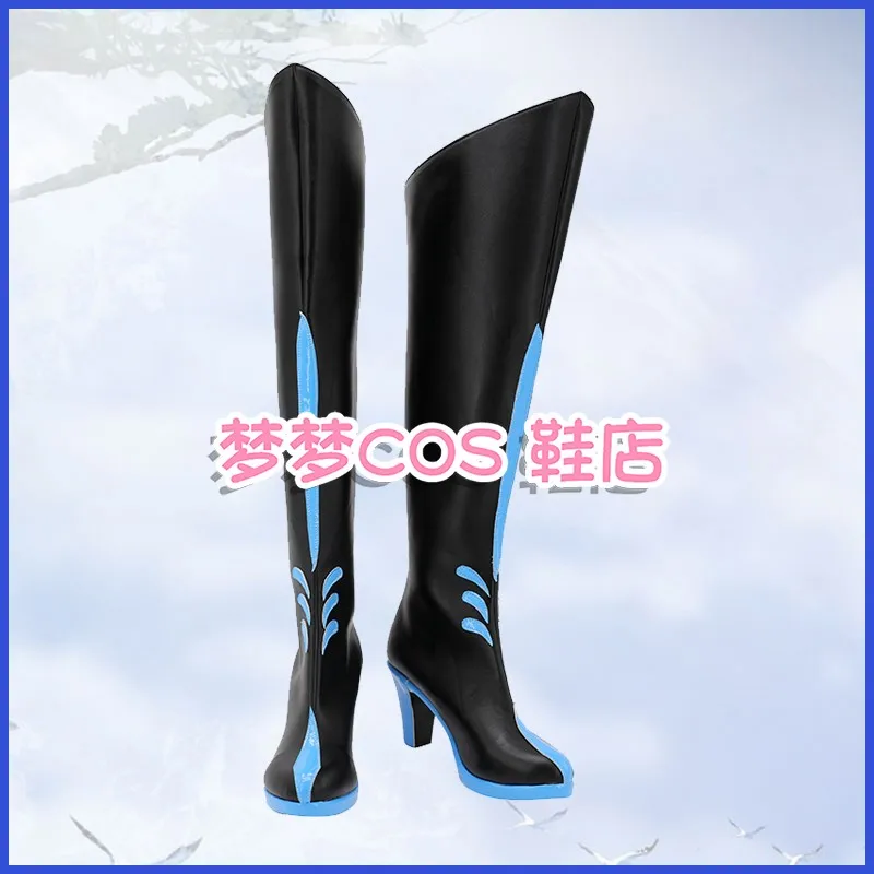 Fate/grand order morgan cosplay sapatos fgo morgan botas trajes de halloween sapatos de festa feminino