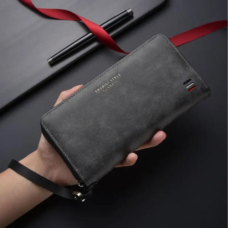

Korean men's wallet casual multi slot long multi-functional wallet mobile zero wallet large capacity versatile handbag