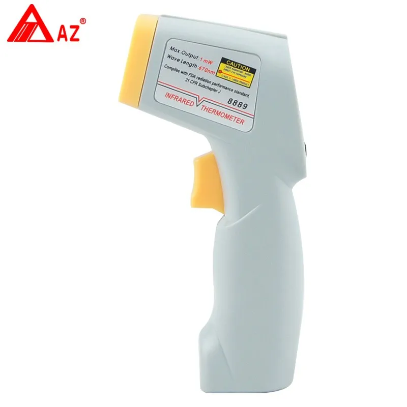 

Digital Thermometer AZ8889 Infrared Thermometer Mini Gun Thermometer Measuring Range -40C ~ +500C