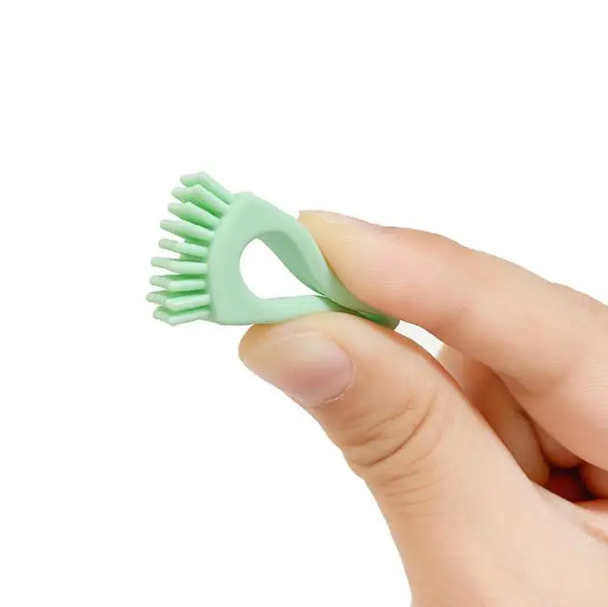 

100Pcs Soft Silicone Teethers Children'S Toothbrush Portable Finger Toothbrush Head Dental Care Baby Health Emergency Toothbrush