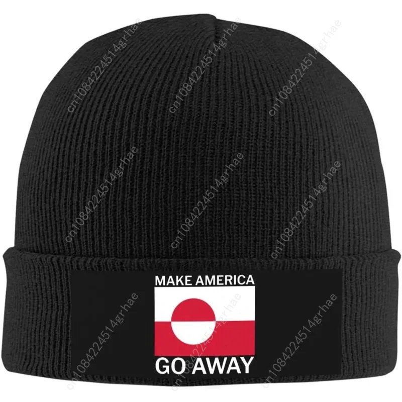 Greenland Not for Sale - Make America Go Away Beanie Knit Hat Men Women