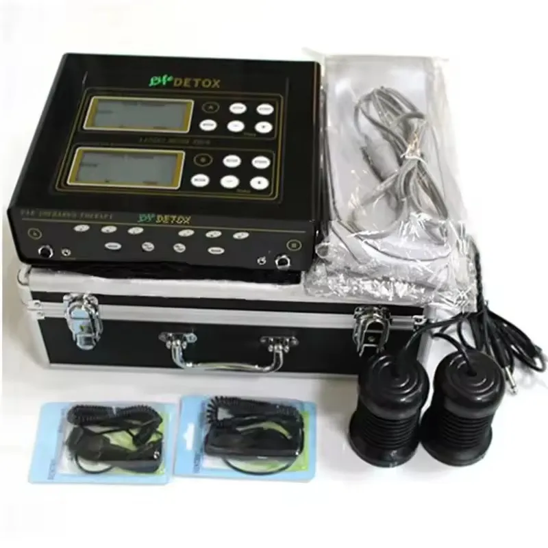 Dual-user Detox Machine Ion Cleanse Ionic Detox Foot Bath Aqua Cell Spa Machine Footbath Far Infrared Massage Detox Foot Bath