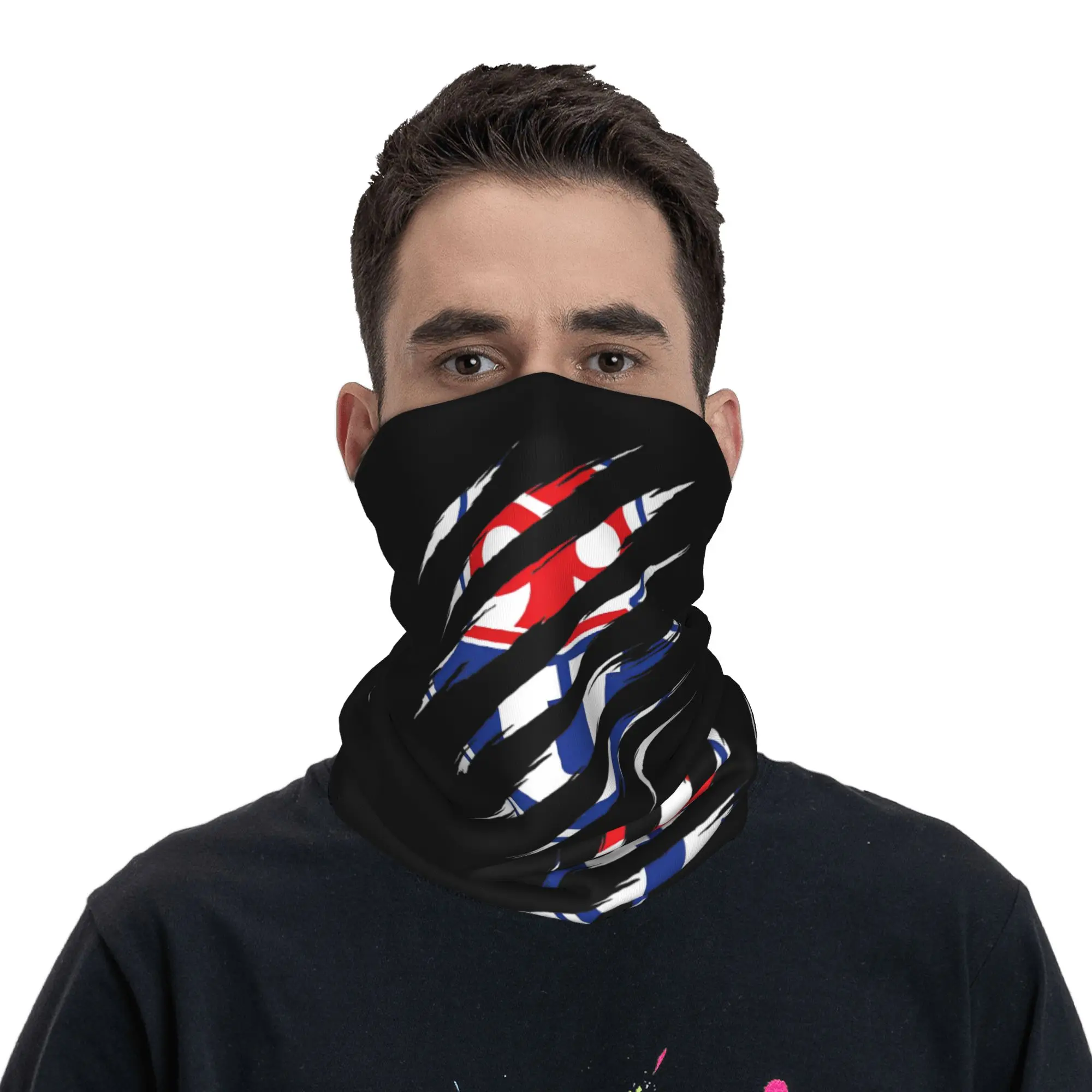 Universidad de Chile Chilean Football Santiago Bandana Neck Gaiter Chuncho Mask Scarf Warm Headwear Cycling Adult All Season