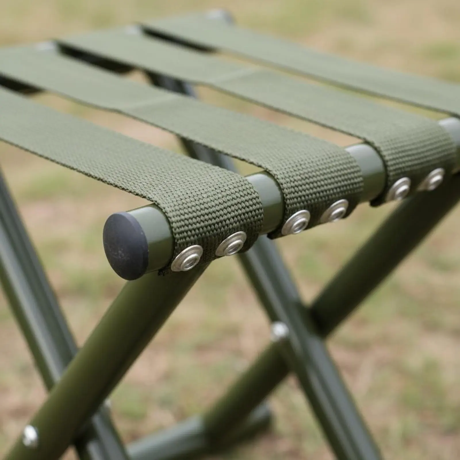 

Foldable Fishing Chair Sturdy Duty Foldable Stool with Backrest Portable Backrest Chair Anti-Slip Bottom for Hikers