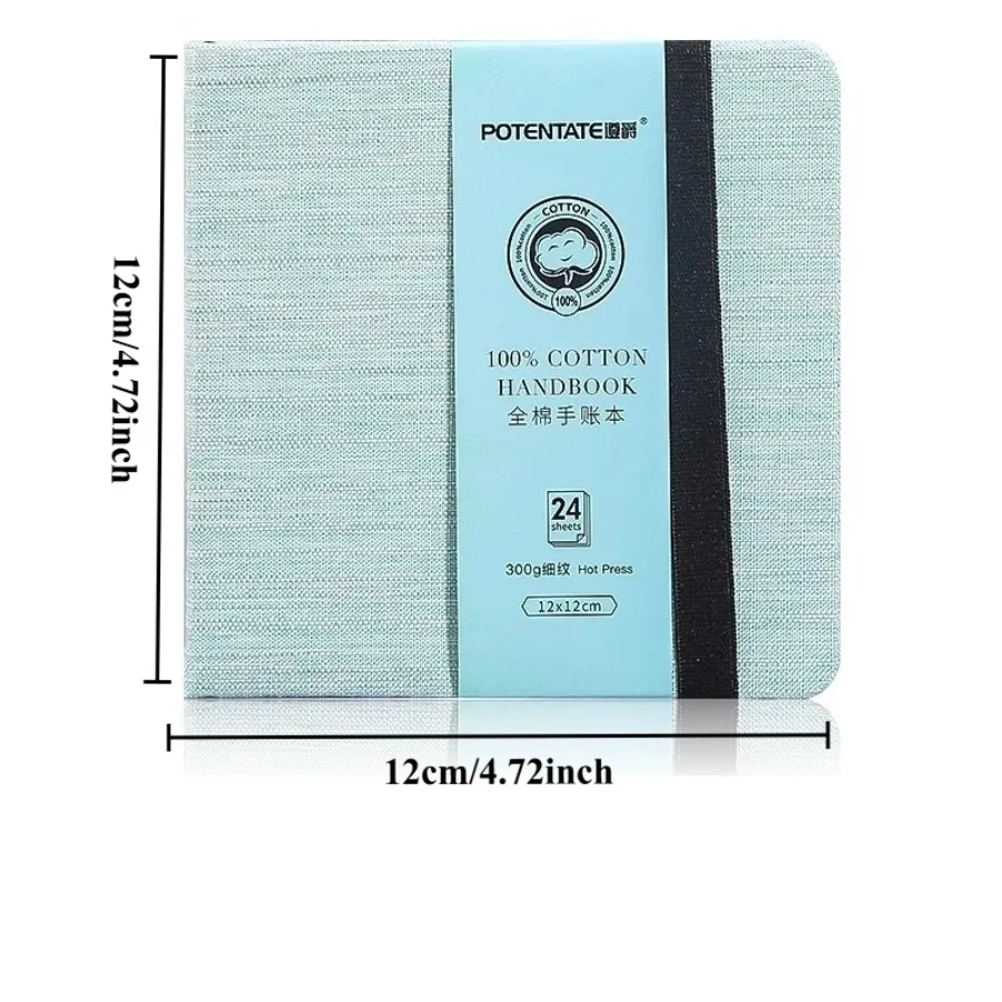High value simple cotton watercolor book handbook folding fine grain portable art students special blank thick handbook