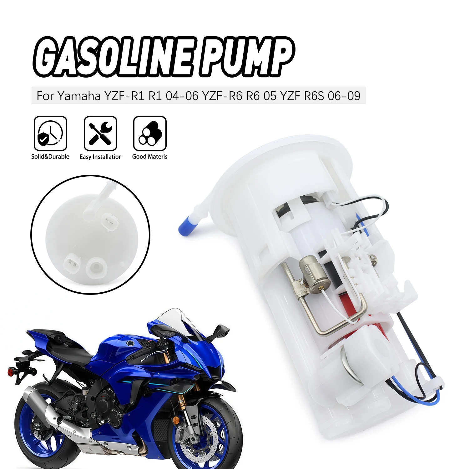 

5PW-13907-01-00 5PW-13907-03-00 Fuel Pump Assembly For Yamaha YZF R6S R6 R1 2004-2009