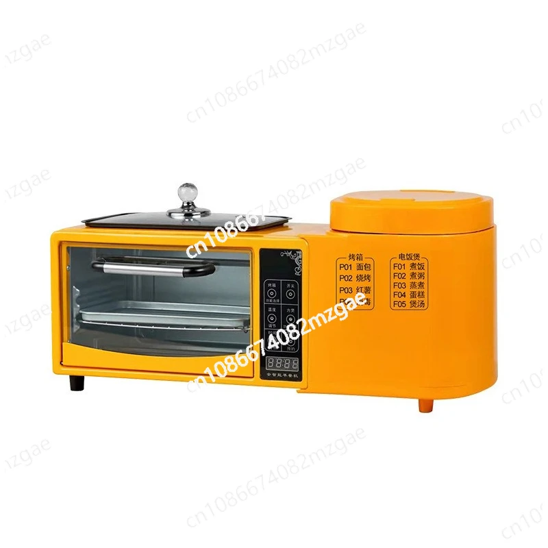 

Multifunctional grilling hot pot electric oven rice cooker 4-in-1 toaster sandwich maker Internet celebrity breakfast machine