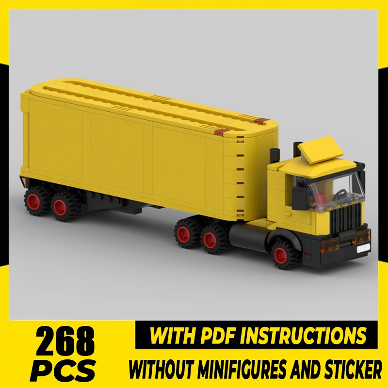 

Urban Vehicle Series Moc Building Bricks Tractor Trailer Model Technology Modular Blocks Construstion DIY Assembly Toys Gifts