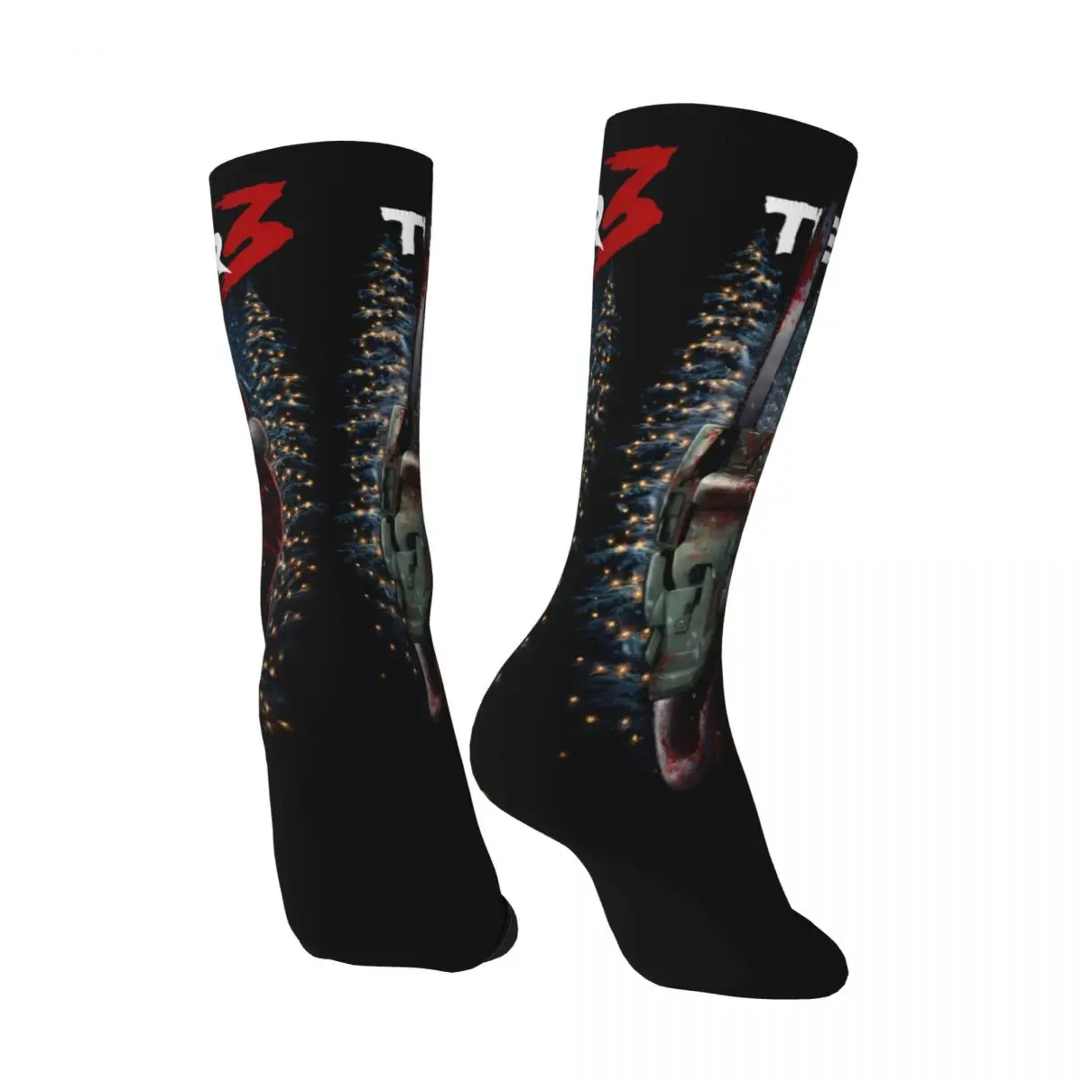 Terrifier-Chaussettes décontractées personnalisées pour couple, bas coordonnants, sports de plein air, doux, respirant, hiver, 3