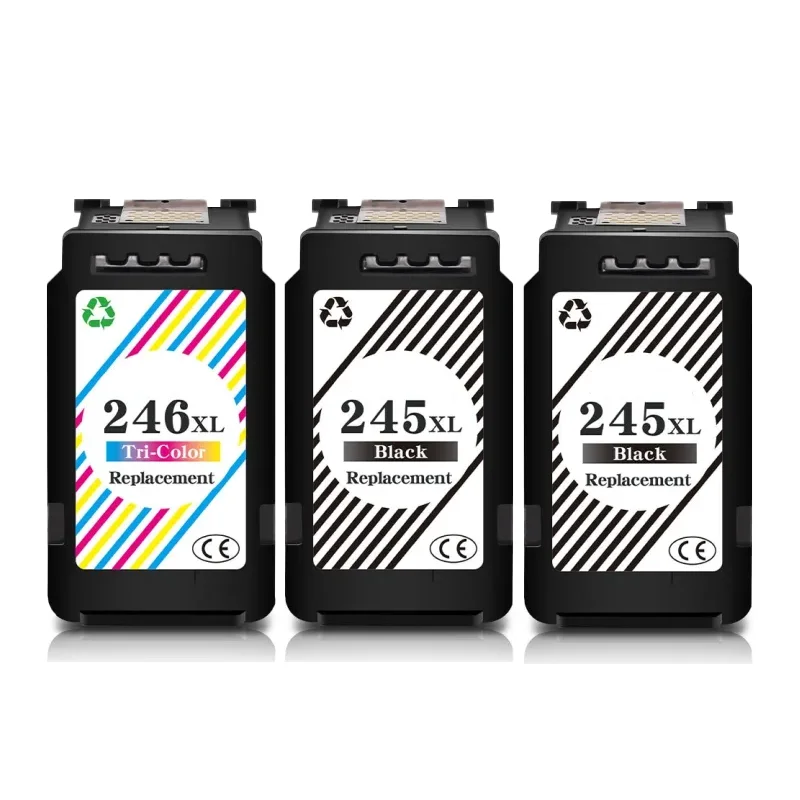 

High Quality 245 XL 246 XL Ink Cartridges For C anon PG-245 246 For MG2924 MX492 MG2520 TS302 TS3120 TS3122 Printer