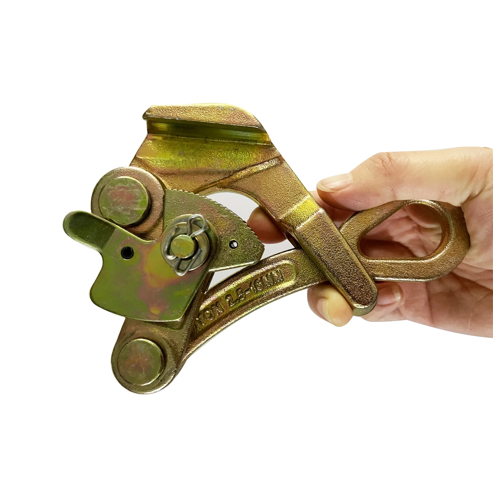 1T Manual Tool Cable Grip Cable Puller Clamp 2204 lbs (1T) Capacity Industrial Hand Tool for 2.5-16mm Steel Strands
