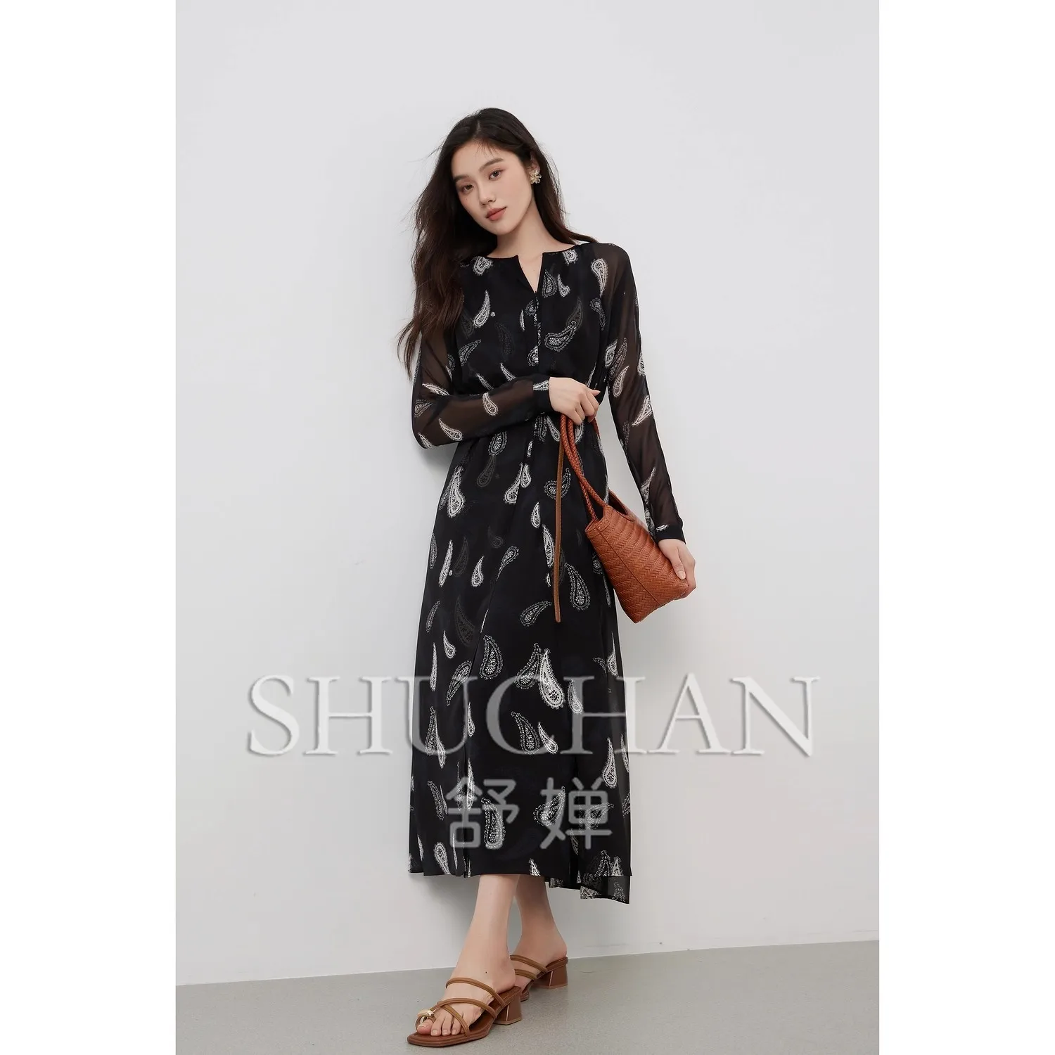 

Retro Fairy, Front Zipper Classic Cashew Flower Print Lazy Bat Sleeve Dress Women Birthday Dress for Women