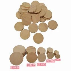 1.5cm-3.5cm Natural Wood Slices Unfinished Round Wooden Discs Wooden Circles for DIY Crafts Christmas Decoration