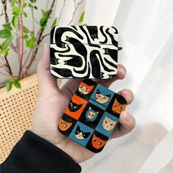 Cute Cartoon Cat AirPods Case Black Wireless Bluetooth Earphone Case for Apple Airpods 1 2 3 Pro 2 Protective Case