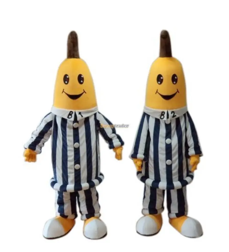 New Adult Hot Sale Foam 2 PCS Dexule Bananas Fancy Cartoon Mascot Costume Plush Christmas Fancy Dress Halloween Mascot Costume