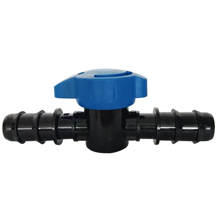 

2025Agricultural Garden Drip Irrigation System Fittings 20MM High Quality Plastic Barb Coupling Valve Mini Valve