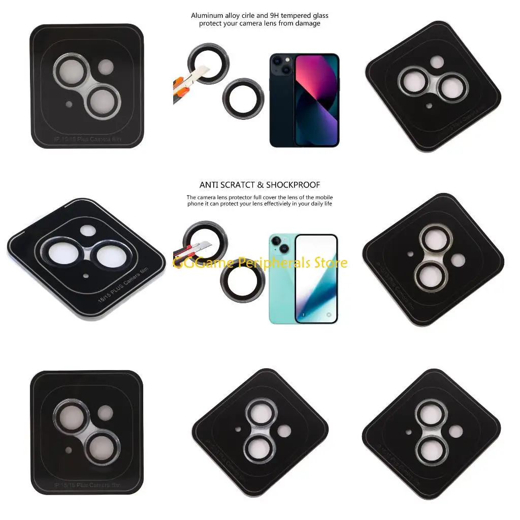 U55b glitter protetor tela lente câmera para 15/15plus lente câmera à prova arranhões capa lente câmera