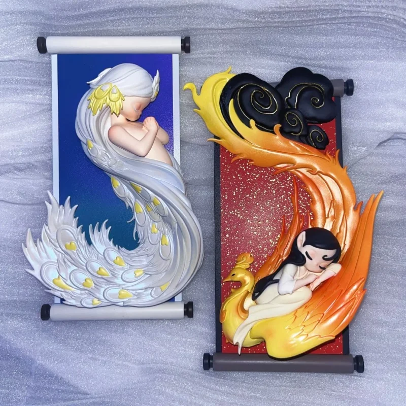 Nowa Seria Figurki Śpiących Chińskich Rękodzieł 15cm Blind Box Śliczne Figurki Akcji Anime Torebka Niespodzianka Ozdoby Kawaii Dekoracja Biurka Zabawki Prezenty