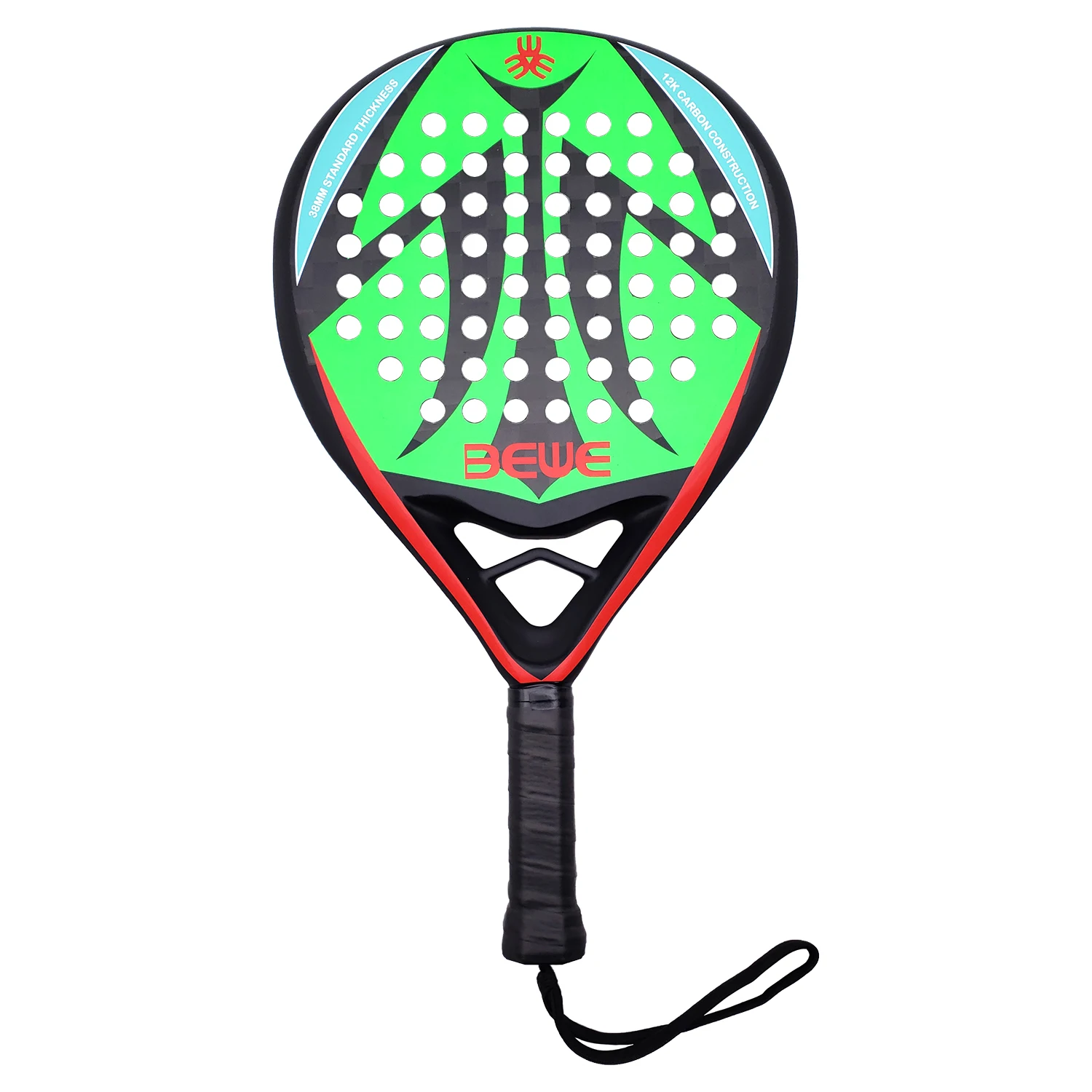 2023 BEWE KANWIN BTR-4027 MACRO Drop Shape Soft EVA 12K Padel Rackets Carbon Fiber Padel Rackets