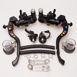 16RCS Aluminum CNC Motorcycle Brake Master Cylinder Hydraulic Clutch 16mm Piston Universal Foldable 22mm Lever Moto Bike