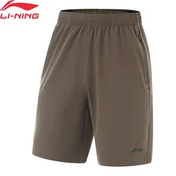 Li-Ning Men Training Shorts AT DRY ULTRA 86%Polyester 14%Spandex LYCRA Fitness LiNing Sports Bottoms AKSU469