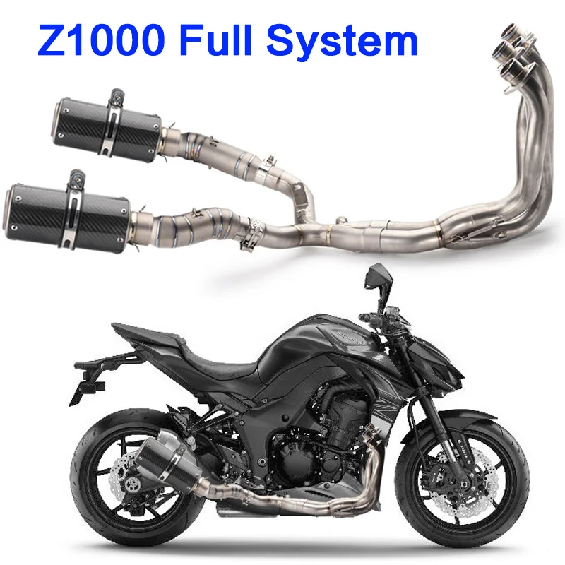 Z1000 Front link pipe For kawasaki z1000 2010-2016 Motorcycle Exhaust middle link pipe Full System Slip-On Z1000 2011 2012 2013