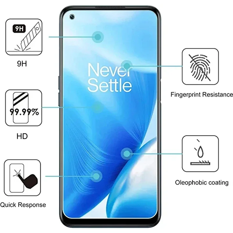 3pcs Tempered Glass for Oneplus 8T 9 9R 9RT 10T 5G Screen Protector for Oneplus Ace Pro Nord CE 2 Lite 2T N10 N20 SE N100 N200