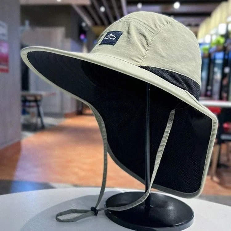 Hot Sale Unisex Windproof Quick-Dry Fisherman Hat, UV Sun Protection with Neck Flap for Outdoor Fishing Hiking Camping Travel